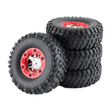 Maxbell 4x RC Tire Wheels RC Wheels and Tires Set for 12423 12427 for RC 1: 12 Scale