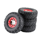 Maxbell 4x RC Tire Wheels RC Wheels and Tires Set for 12423 12427 for RC 1: 12 Scale