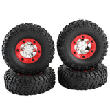 Maxbell 4x RC Tire Wheels RC Wheels and Tires Set for 12423 12427 for RC 1: 12 Scale