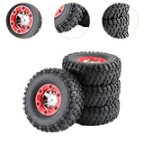 Maxbell 4x RC Tire Wheels RC Wheels and Tires Set for 12423 12427 for RC 1: 12 Scale
