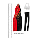 Maxbell 1/6 Scale Female Cheongsam Easy to Use Miniature Clothing for Action Figures