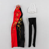 Maxbell 1/6 Scale Female Cheongsam Easy to Use Miniature Clothing for Action Figures