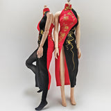 Maxbell 1/6 Scale Female Cheongsam Easy to Use Miniature Clothing for Action Figures