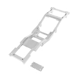 Maxbell 1/12 Scale RC Car Body Chassis Frame Aluminum Alloy for LC79 Truck Model Car Silver