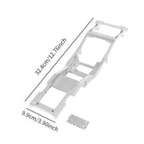 Maxbell 1/12 Scale RC Car Body Chassis Frame Aluminum Alloy for LC79 Truck Model Car Silver