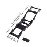 Maxbell 1/12 Scale RC Car Body Chassis Frame Aluminum Alloy for LC79 Truck Model Car Black