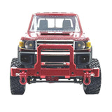 RC Car Metal Front Bumper Retrofit RC Model Vehicle Parts for MN82 LC79 1/12 Red