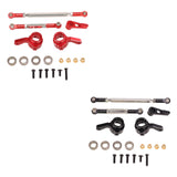 Maxbell RC Steering Linkage Set DIY Assembly RC Steering Components for 99S D96 1:12 Red