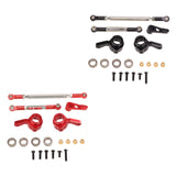 Maxbell RC Steering Linkage Set DIY Assembly RC Steering Components for 99S D96 1:12 Red