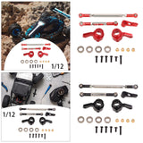 Maxbell RC Steering Linkage Set DIY Assembly RC Steering Components for 99S D96 1:12 Red
