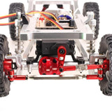 Maxbell RC Steering Linkage Set DIY Assembly RC Steering Components for 99S D96 1:12 Red