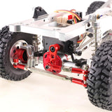 Maxbell RC Steering Linkage Set DIY Assembly RC Steering Components for 99S D96 1:12 Red