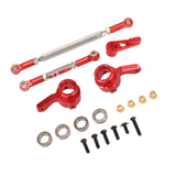 Maxbell RC Steering Linkage Set DIY Assembly RC Steering Components for 99S D96 1:12 Red