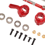 Maxbell RC Steering Linkage Set DIY Assembly RC Steering Components for 99S D96 1:12 Red