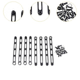 Maxbell 8Pcs Chassis Fixing Rod RC Car Metal Upgrade for 1:12 Scale RC Car MN78 MN82