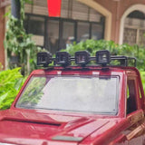 Maxbell Roof Rack Luggage Carrier with LED Light Metal for MN 82 1/12 RC Crawler Car square light