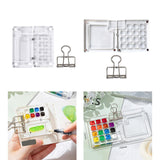 Maxbell Watercolor Palette Acrylic Storage Artists Organizer Practical Empty Palette 8 grids