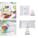 Maxbell Watercolor Palette Acrylic Storage Artists Organizer Practical Empty Palette 8 grids