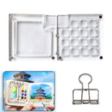 Maxbell Watercolor Palette Acrylic Storage Artists Organizer Practical Empty Palette 15 grids