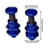 Maxbell Model Cabin Cover Locks 35mm Equipment Spring Cabin Door Latch for Model Ship blue