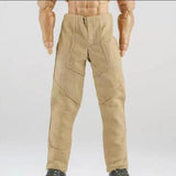 Maxbell 1:12 Scale Action Figure Clothes Jacket Vest Pants for 6" Male Action Figure Khaki