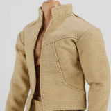 Maxbell 1:12 Scale Action Figure Clothes Jacket Vest Pants for 6" Male Action Figure Khaki