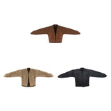 Maxbell 1/12 Scale Figure Doll Jacket Coat Accessory Clothing Action Figures Costume Brown
