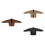 Maxbell 1/12 Scale Figure Doll Jacket Coat Accessory Clothing Action Figures Costume Brown