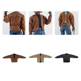Maxbell 1/12 Scale Figure Doll Jacket Coat Accessory Clothing Action Figures Costume Brown