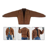 Maxbell 1/12 Scale Figure Doll Jacket Coat Accessory Clothing Action Figures Costume Brown