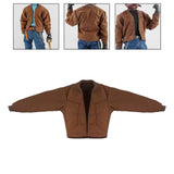 Maxbell 1/12 Scale Figure Doll Jacket Coat Accessory Clothing Action Figures Costume Brown