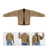 Maxbell 1/12 Scale Figure Doll Jacket Coat Accessory Clothing Action Figures Costume Khaki