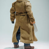 Maxbell 1:12 Scale Action Figure Clothes Long Windbreaker for 6" Male Action Figure Brown