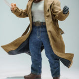 Maxbell 1:12 Scale Action Figure Clothes Long Windbreaker for 6" Male Action Figure Brown