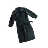 Maxbell 1:12 Scale Action Figure Clothes Long Windbreaker for 6" Male Action Figure Black