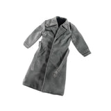 Maxbell 1:12 Scale Action Figure Clothes Long Windbreaker for 6" Male Action Figure Gray