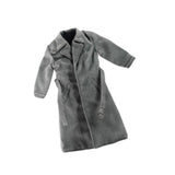 Maxbell 1:12 Scale Action Figure Clothes Long Windbreaker for 6" Male Action Figure Gray