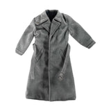 Maxbell 1:12 Scale Action Figure Clothes Long Windbreaker for 6" Male Action Figure Gray