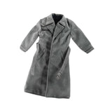 Maxbell 1:12 Scale Action Figure Clothes Long Windbreaker for 6" Male Action Figure Gray