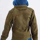 Maxbell 1/12 Scale Figure Doll Jacket with Hood Clothing Accessory Miniature Clothes Green