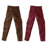 Maxbell 1:12 Male Action Figure Trousers Dress up Accessory , Stylish Collectable Pants Brown
