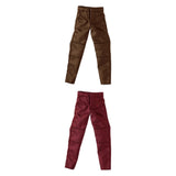 Maxbell 1:12 Male Action Figure Trousers Dress up Accessory , Stylish Collectable Pants Brown