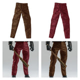 Maxbell 1:12 Male Action Figure Trousers Dress up Accessory , Stylish Collectable Pants Brown