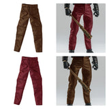 Maxbell 1:12 Male Action Figure Trousers Dress up Accessory , Stylish Collectable Pants Brown