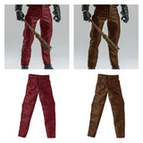 Maxbell 1:12 Male Action Figure Trousers Dress up Accessory , Stylish Collectable Pants Brown