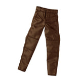 Maxbell 1:12 Male Action Figure Trousers Dress up Accessory , Stylish Collectable Pants Brown