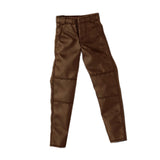 Maxbell 1:12 Male Action Figure Trousers Dress up Accessory , Stylish Collectable Pants Brown