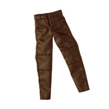 Maxbell 1:12 Male Action Figure Trousers Dress up Accessory , Stylish Collectable Pants Brown