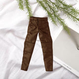 Maxbell 1:12 Male Action Figure Trousers Dress up Accessory , Stylish Collectable Pants Brown