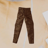 Maxbell 1:12 Male Action Figure Trousers Dress up Accessory , Stylish Collectable Pants Brown